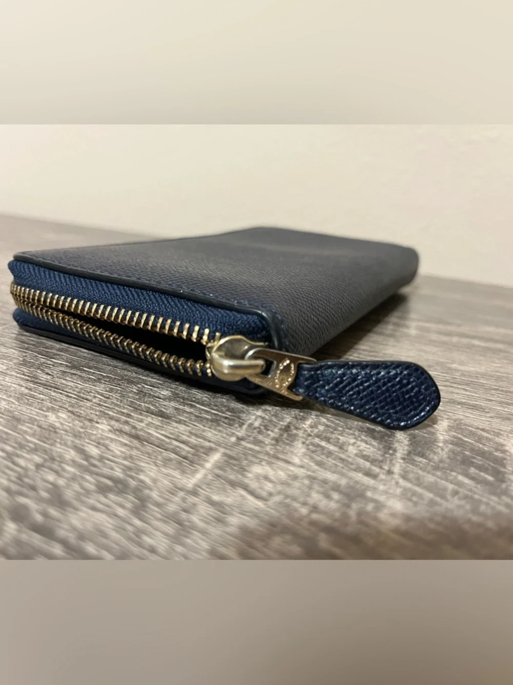 Coach Accordion Zip Wallet Midnight Blue - Picture 9 of 12